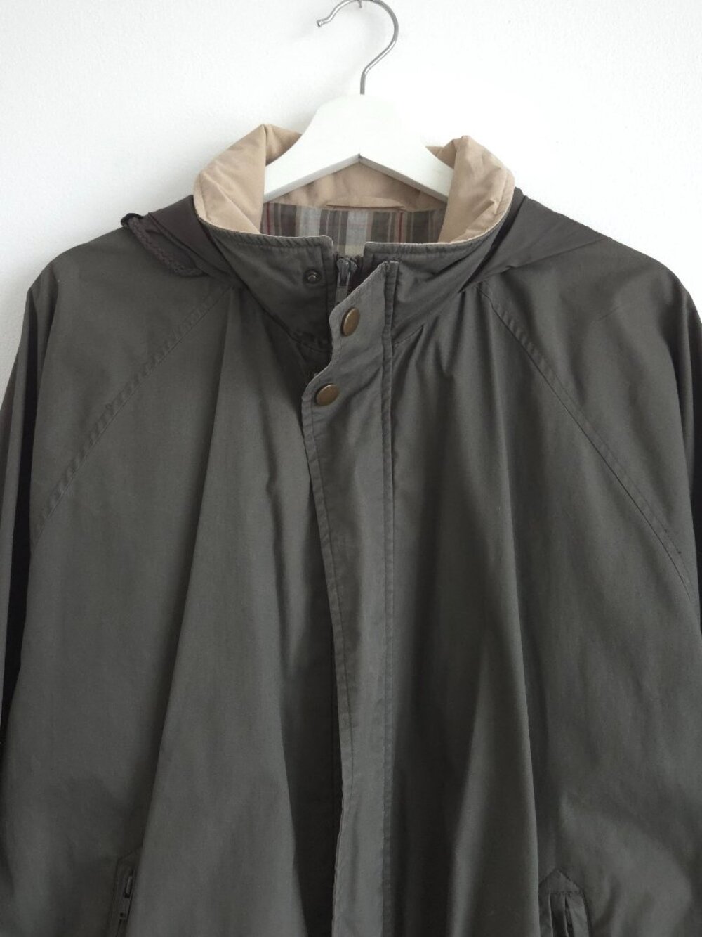 Vintage Retro Olive Green Lightweight Jacket - Picture 3 of 11